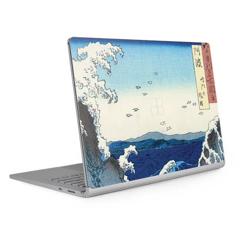 Hiroshige View of the Naruto whirlpools at Awa Surface Book 2 13.5in Skin